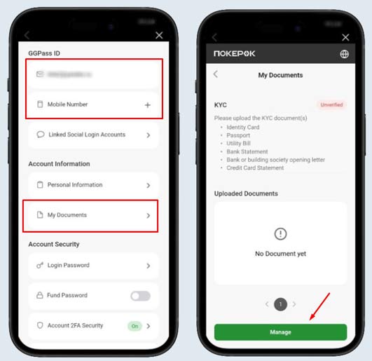 Верификация в PokerOK
